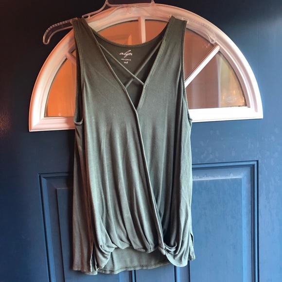 Francesca's Collections Tops - Francesca’s Olive Green Strappy Tank Top
